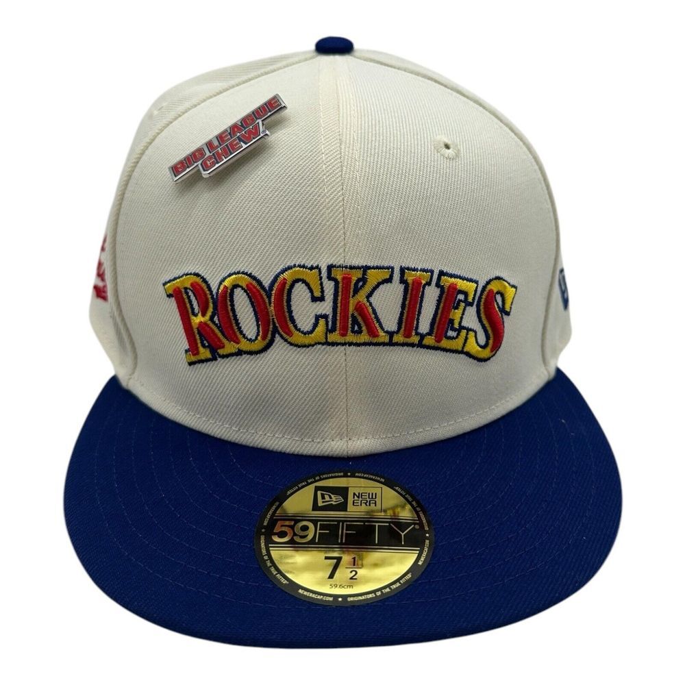 New Era 59Fifty Colorado Rockies Big League Chew Hat Cap Size 7 1/2 MLB Baseball - Picture 1 of 8